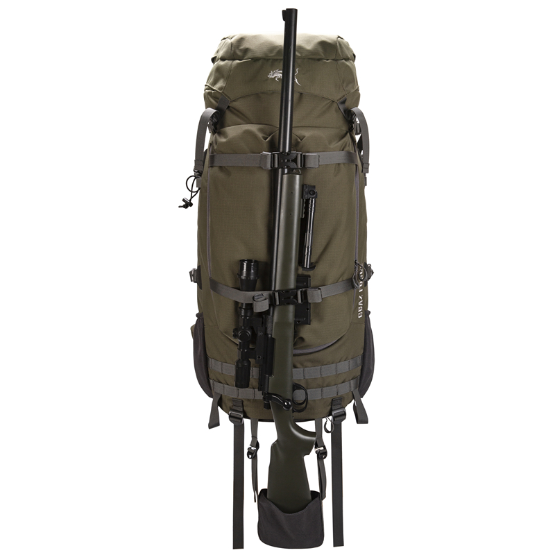 80L Aluminum Frame Hunting Backpack with Bow And Rifle Holder